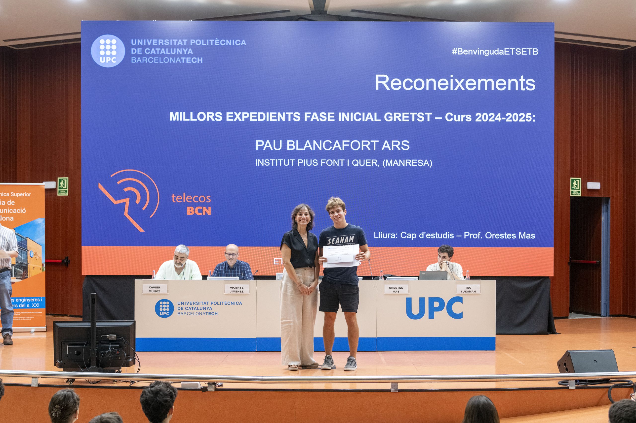 Pau Blancafort Ars, exalumne del centre, reconegut per la UPC