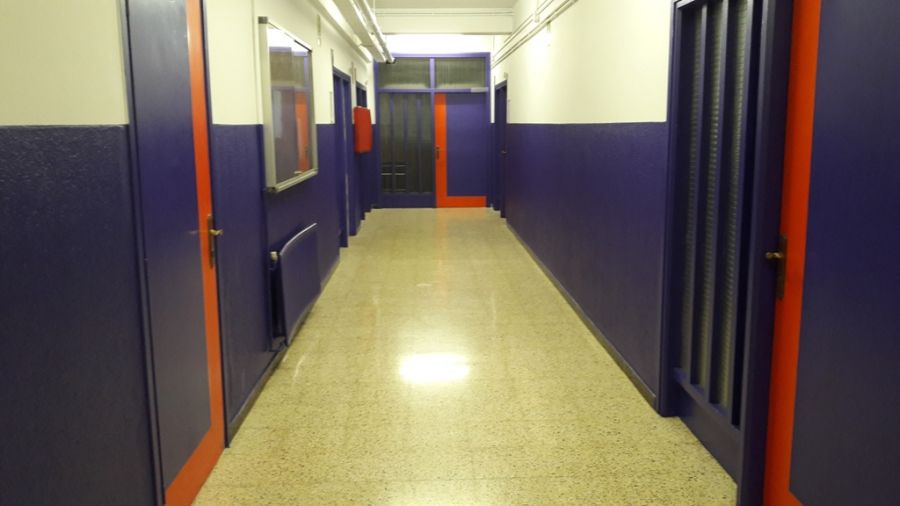 Estrenem lavabos i passadissos pintats