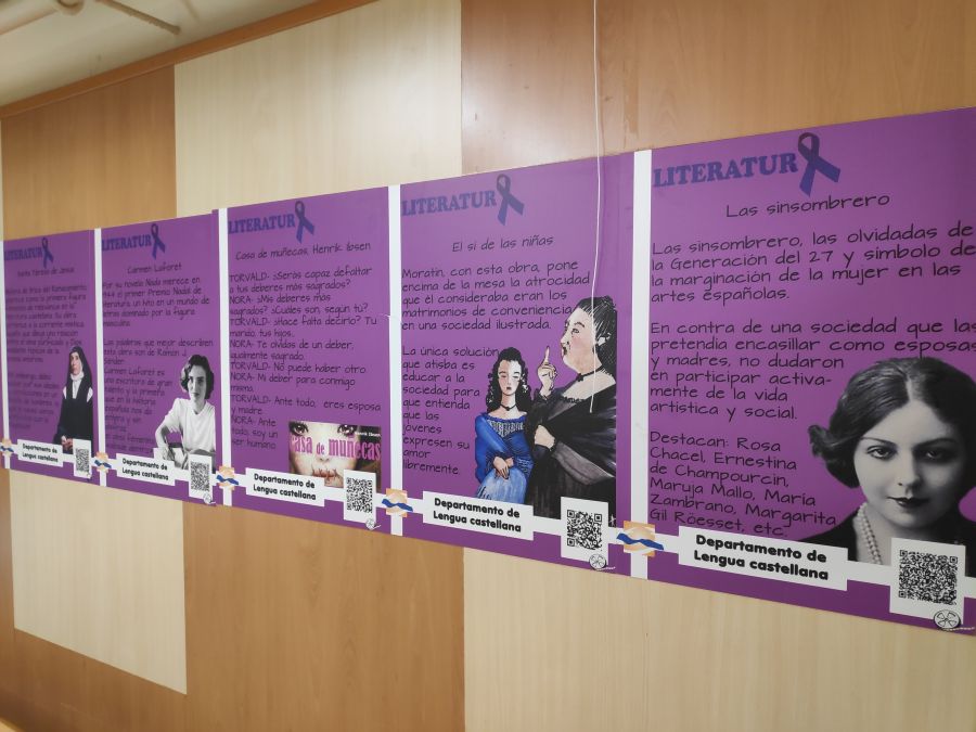 Homenaje a las figuras femeninas de las letras españolas y universales.