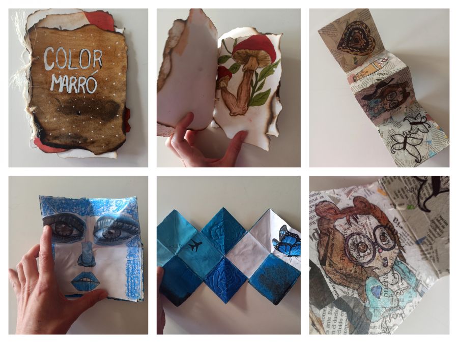 Breu mostra de treballs dels alumnes de 3ESO de l’optativa de Projectes artístics